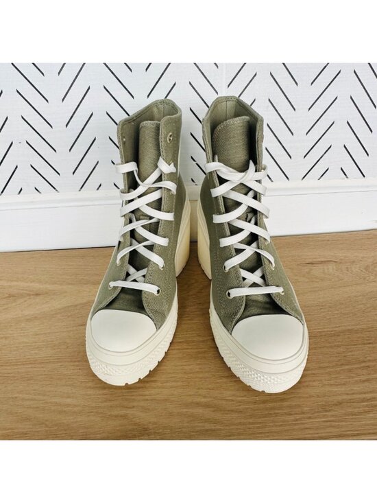 ❤️Converse Chuck 70 De Luxe High Heel Green Platform Size 5.5 Mens Boots A11175C main image 9